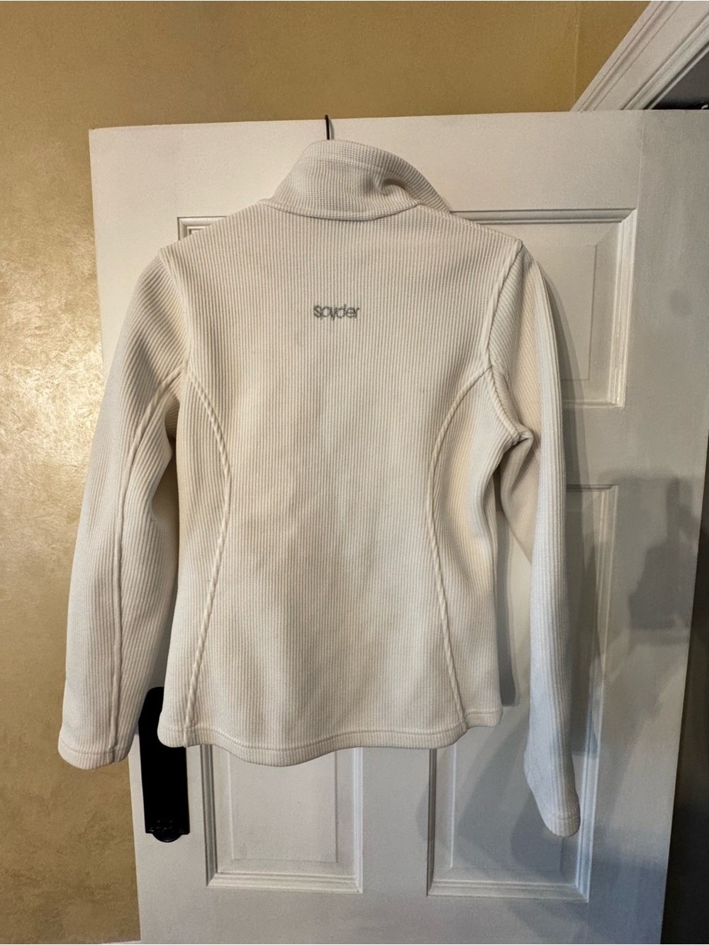 Spyder Women's White Full-Zip ski Jacket - Picture 4 of 5